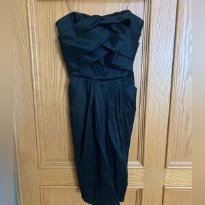 NWOT Strapless Black a dress with Pockets